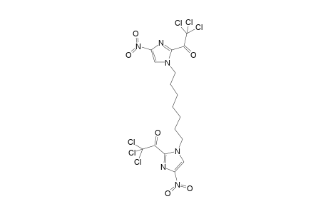 1,1'-(1,7-Heptamethylene)-2,2'-bis(trichloroacetyl)-4,4'-dinitrobis(imidazole)