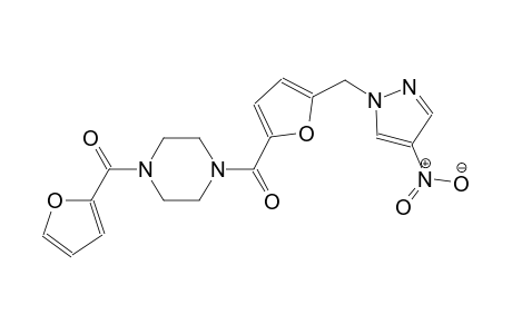 1-(2-furoyl)-4-{5-[(4-nitro-1H-pyrazol-1-yl)methyl]-2-furoyl}piperazine