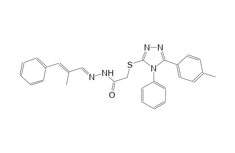 acetic acid, [[5-(4-methylphenyl)-4-phenyl-4H-1,2,4-triazol-3-yl]thio]-, 2-[(E,2E)-2-methyl-3-phenyl-2-propenylidene]hydrazide