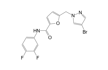 5-[(4-bromo-1H-pyrazol-1-yl)methyl]-N-(3,4-difluorophenyl)-2-furamide