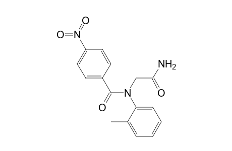 Benzamide, 4-nitro-N-(2-amino-2-oxoethyl)-N-(2-methylphenyl)-