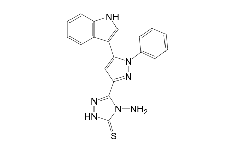 3-[5-(1H-Indol-3-yl)-1-phenyl-1H-pyrazol-3-yl]-4-amino-1H-1,2,4-triazole-5(4H)-thione