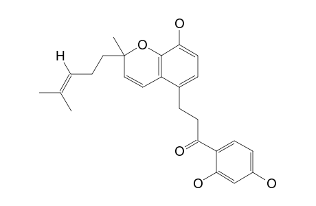 1-(2,4-dihydroxyphenyl)-3-[8-hydroxy-2-methyl-2-(4-methylpent-3-enyl)chromen-5-yl]propan-1-one
