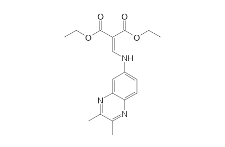 2-[[(2,3-dimethyl-6-quinoxalinyl)amino]methylidene]propanedioic acid diethyl ester