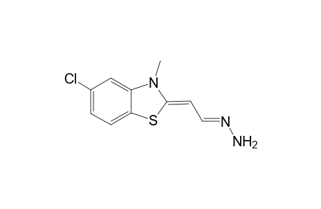Acetaldehyde, (5-chloro-3-methyl-2(3H)-benzothiazolylidene)hydrazone