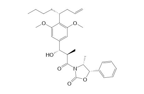 (4R,5S)-3-{(2R,3S)-3-[4-((R)-1-Allyl-pentyl)-3,5-dimethoxy-phenyl]-3-hydroxy-2-methyl-propionyl}-4-methyl-5-phenyl-oxazolidin-2-one