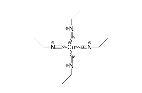 Tetrakis(ethylisocyanato) copper(I) cation