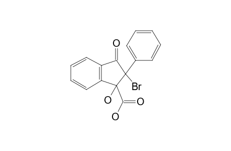 2-Bromo-2-phenyl-3-hydroxyindan-1-one-3-carboxilic acid