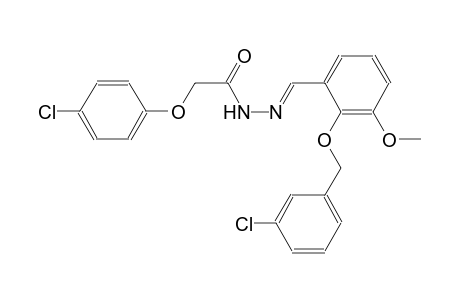 N'-((E)-{2-[(3-chlorobenzyl)oxy]-3-methoxyphenyl}methylidene)-2-(4-chlorophenoxy)acetohydrazide