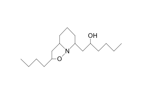 8-Butyl-2-(2-hydroxy-hexyl)-9-oxa-1-aza-bicyclo(4.3.0)nonane