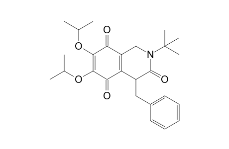 2-tert-Butyl-4-(phenylmethyl)-6,7-di(propan-2-yloxy)-1,4-dihydroisoquinoline-3,5,8-trione