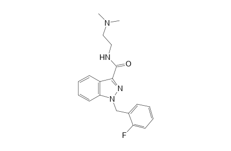 N-{2'-(Dimethylamino)ethyl]-1-[(2"-fluorophenyl)methyl]-1H-indazole-3-carboxamide