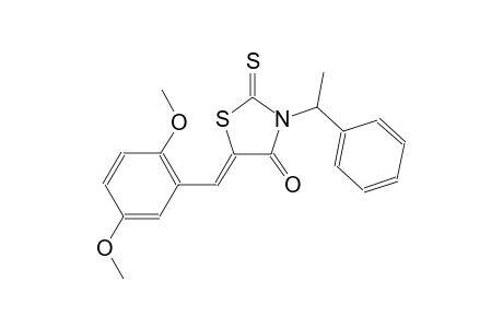 (5Z)-5-(2,5-dimethoxybenzylidene)-3-(1-phenylethyl)-2-thioxo-1,3-thiazolidin-4-one