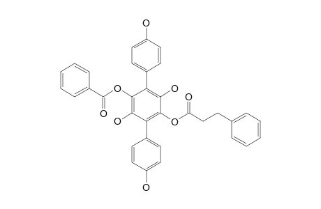 CURTISIAN-Q;PHENYLPROPIONIC-ACID-3',4,4'',6'-TETRAYHYDROXY-5'-(BENZOYLOXY)-[1,1':4',1''-TERPHENYL]-2'-YLESTER