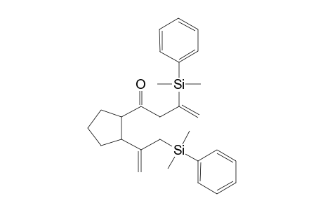 cis-2-[1-(Dimethylphenylsilylmethyl]ethenylcyclopentyl 2-(Dimethylphenylsilyl)-2-propenyl ketone