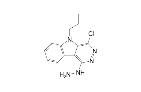 4-Chloro-1-hydrazino-5-propyl-5H-pyridazino[4,5-b]indole