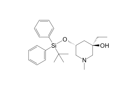 (3R,5R)-5-(tert-Butyl-diphenyl-silanyloxy)-3-ethyl-1-methyl-piperidin-3-ol
