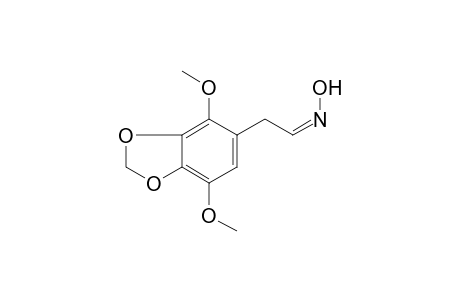 (Z)-N-[2-(4,7-dimethoxy-2H-1,3-benzodioxol-5-yl)ethylidene]hydroxylamine
