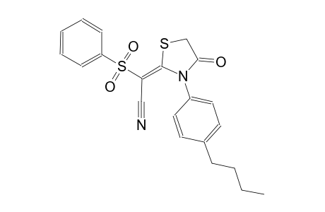 (2Z)-[3-(4-butylphenyl)-4-oxo-1,3-thiazolidin-2-ylidene](phenylsulfonyl)ethanenitrile