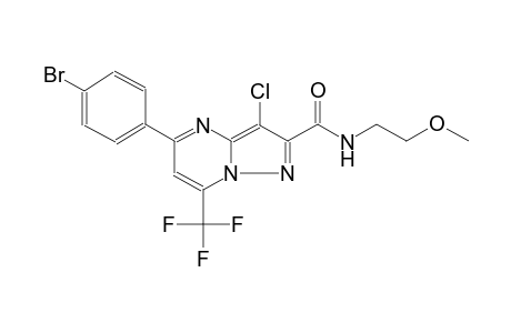 5-(4-bromophenyl)-3-chloro-N-(2-methoxyethyl)-7-(trifluoromethyl)pyrazolo[1,5-a]pyrimidine-2-carboxamide