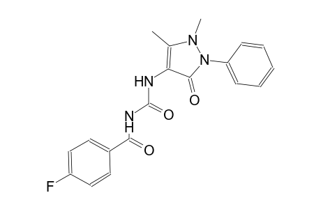 N-(1,5-dimethyl-3-oxo-2-phenyl-2,3-dihydro-1H-pyrazol-4-yl)-N'-(4-fluorobenzoyl)urea