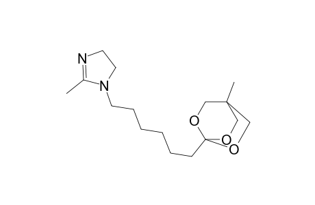 1H-Imidazole, 4,5-dihydro-2-methyl-1-[6-(4-methyl-2,6,7-trioxabicyclo[2.2.2]oct-1-yl)hexyl]-