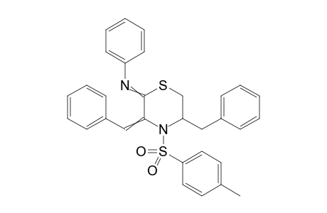 5-Benzyl-3-benzylidene-N-phenyl-4-tosylthiomorpholin-2-imine