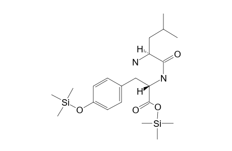 (2S)-2-{[(2S)-2-amino-4-methylpentanoyl]amino}-3-(4-hydroxyphenyl)propanoic acid, 2tms