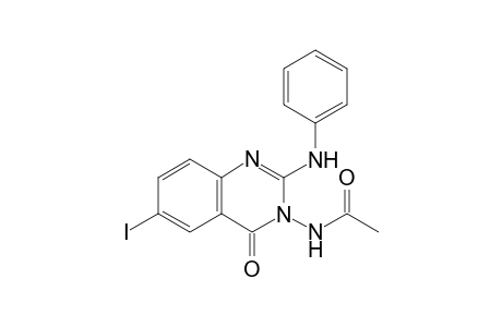 N-(6-iodo-4-oxo-2-(phenylamino)quinazolin-3(4H)-yl)acetamide