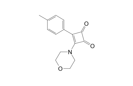 3-(4-Methylphenyl)-4-(4-morpholinyl)cyclobut-3-ene-1,2-dione