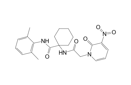 N-(2,6-dimethylphenyl)-1-[2-(3-nitro-2-oxidanylidene-pyridin-1-yl)ethanoylamino]cyclohexane-1-carboxamide