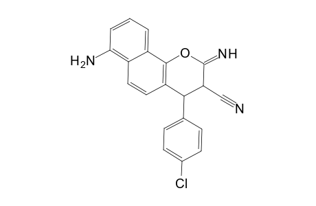 7-Amino-4-(4-chlorophenyl)-2-imino-3,4-dihydrobenzo[h]chromene-3-carbonitrile