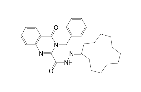 3-Benzyl-N-(cyclododecylideneamino)-4-keto-quinazoline-2-carboxamide