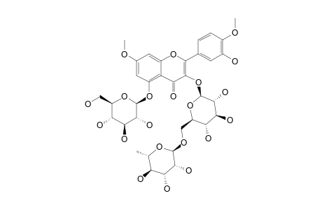 4',7-DI-O-METHYL-QUERCETIN-3-O-RUTINOSIDE-5-O-BETA-D-GLUCOPYRANOSIDE;OMBUIN-3-O-RUTINOSIDE-5-O-BETA-D-GLUCOPYRANOSIDE