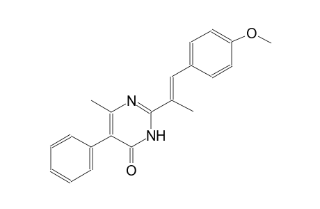 2-[(E)-2-(4-methoxyphenyl)-1-methylethenyl]-6-methyl-5-phenyl-4(3H)-pyrimidinone