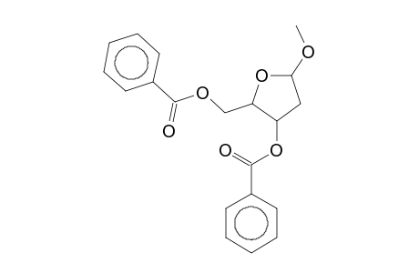 Methyl 3,5-di-O-benzoyl-2-deoxypentofuranoside