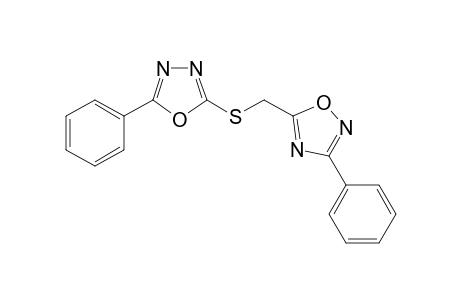 1,2,4-Oxadiazole, 3-phenyl-5-[[(5-phenyl-1,3,4-oxadiazol-2-yl)thio]methyl]-