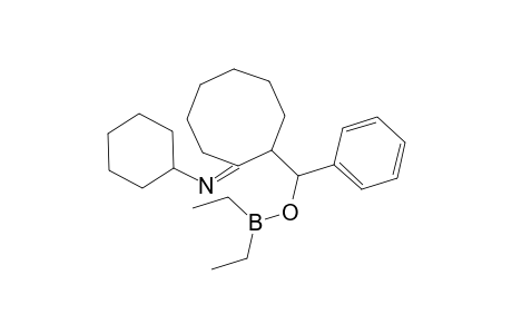 [(2E)-2-(Cyclohexylimino)cyclooctyl](phenyl)methyl diethylborinate