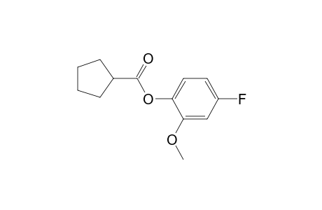 Cyclopentanecarboxylic acid, 2-methoxy-4-fluorophenyl ester