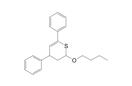 2-Butoxy-4,6-diphenyl-3,4-dihydro-2H-thiopyran
