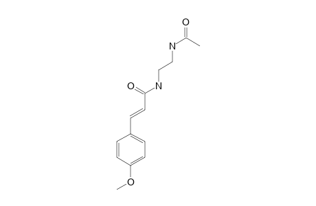 (E)-N-(2-ACETAMIDOETHYL)-3-(4-METHOXYPHENYL)-PROP-2-AMIDE