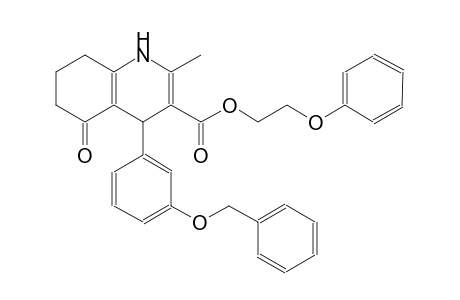 3-quinolinecarboxylic acid, 1,4,5,6,7,8-hexahydro-2-methyl-5-oxo-4-[3-(phenylmethoxy)phenyl]-, 2-phenoxyethyl ester