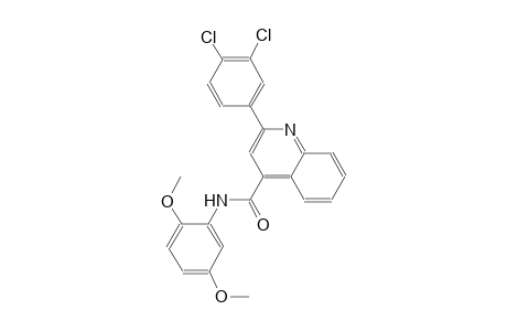 2-(3,4-dichlorophenyl)-N-(2,5-dimethoxyphenyl)-4-quinolinecarboxamide