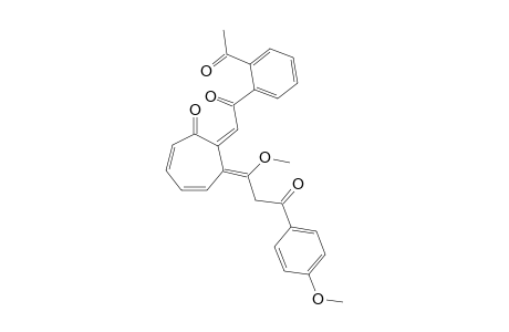 2-Acetylbenzoylmethylene-3-[1-methoxy-1-(4-methoxyphenacyl)methylene]tropone