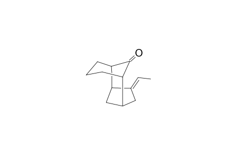 3-Ethylidene-(anti)-tricyclo[4.3.1.1(2,5)]undecan-10-one