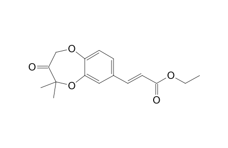 (R,s)-Ethyl 3-(4,4-dimethyl-3-oxo-3,4-dihydro-2H-benzo[b][1,4]dioxepin-7-yl)acrylate
