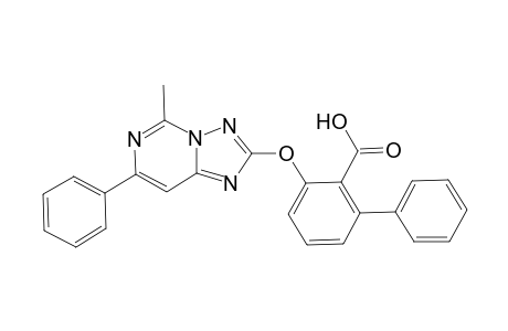 3-(5-Methyl-7-phenyl-[1,2,4]triazolo[1,5-c]pyrimidin-2-yloxy)biphenyl-2-carboxylic acid