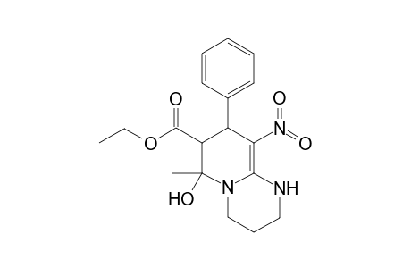 Ethyl 9-nitro-6-hydroxy-6-methyl-8-phenyl-(octahydro)-pyrido[1,2-a]pyrimidine-7-carboxylate