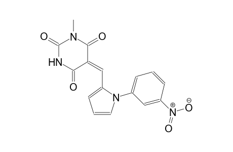 (5E)-1-methyl-5-{[1-(3-nitrophenyl)-1H-pyrrol-2-yl]methylene}-2,4,6(1H,3H,5H)-pyrimidinetrione