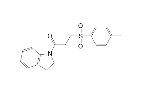 1H-indole, 2,3-dihydro-1-[3-[(4-methylphenyl)sulfonyl]-1-oxopropyl]-